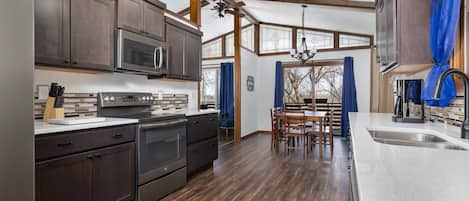 Kitchen and dining room