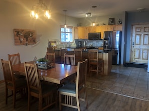 Dinning and kitchen area