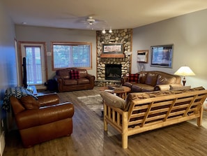 Main living area with double futon