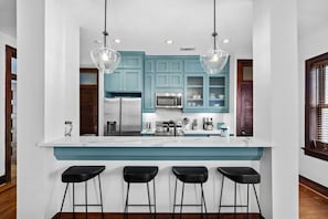 Whip up delicious meals in this charming kitchen