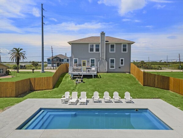 Relax by the pool to beat the summer heat