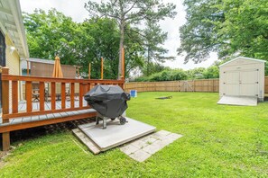 Warmer weather is for grilling and enjoying your time in the private backyard!