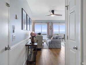 Indoors, Furniture, Table, Ceiling Fan, Living Room