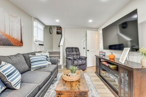 Living Room | Electric Fireplace | Recliner Chair