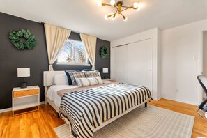 Master's bedroom with plush beddings