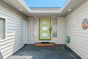 Entry area with Outdoor hose available.