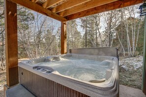 Patio | Private Hot Tub