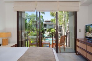 Wake up to energising resort views as you open the doors to the balcony, where you can enjoy your morning coffee.
