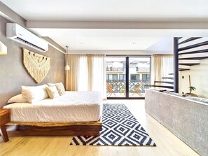 Private suite w/ terrace, natural light & hotel-quality bedding