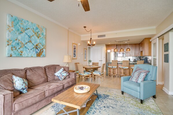 Biloxi Vacation Rental | 2BR | 2BA | 1,300 Sq Ft | Step-Free Access via Elevator