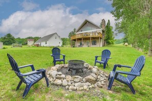 Exterior | Fire Pit | Private Deck & Patio