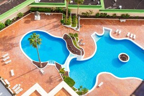 Year-Round Outdoor Pool with a Pool Bar