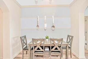 Indoor dining area