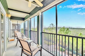 Furnished outdoor patio 