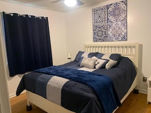 Queen Size bed with Smart TV