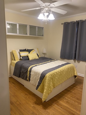 Full Sized Bed with Smart TV