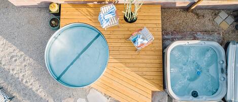 Go from hot tub to cowboy tub with ease!
*cowboy tub is available from April thru October.