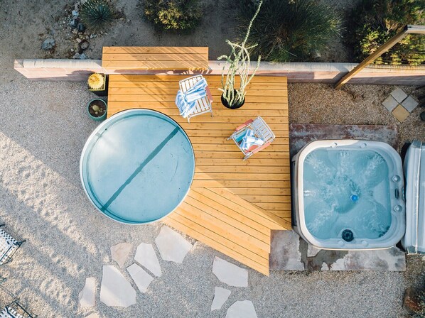 Go from hot tub to cowboy tub with ease!
*cowboy tub is available from April thru October.