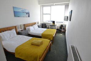 Apartment 1 Family Bedroom with Double and Single bed Sea View