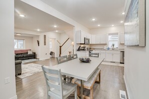 Dining Area & Kitchen | 1st Floor | Keurig | Toaster | Crockpot