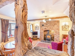 Living room/dining room | The Corn House - Morrells Wood Farm, Leighton, near Shrewsbury