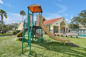 A joyful playground experience with a playful sleeper game for kids, adding excitement and laughter to outdoor play.
