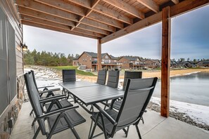 Patio | Outdoor Dining Area | Lake Views