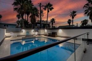 Sparkling private pool to enjoy after a day at the beach