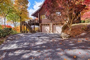 Side of home/parking - access to garage