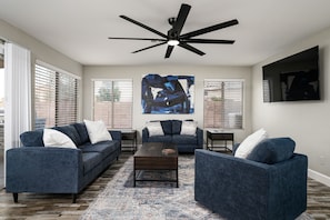 Formal Living room open to the kitchen