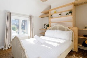 The bedrooms are small but cosy and have all the essentials you'd expect for a great night's rest.