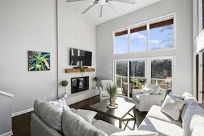 Main level family room, sun-drenched space.