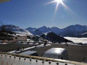 Blick von der Unterkunft