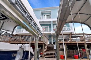 Exterior Steps from House to Canal Access