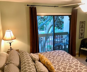 Wake up to peaceful views and step right onto your private balcony to enjoy the fresh coastal breeze!