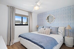 Bedroom with King bed & Smart TV