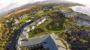 Aerial of resort.