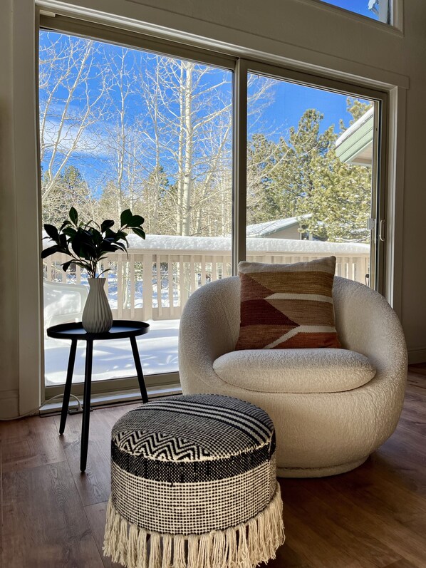 Cozy seating in the living room