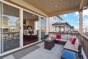 Breathe in the fresh Colorado air from your secluded backyard haven—complete with comfortable seating and firepit ambiance for magical evenings