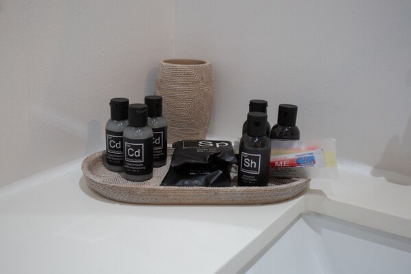 Toiletries included