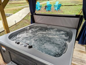 Hot Tub under gazebo 