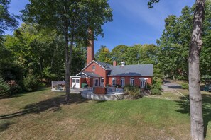 Large backyard for relaxing and games