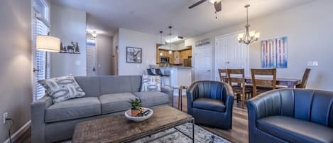 Living- and dining area - Open floorplan (living area, kitchen and dining together)