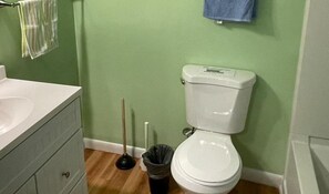 Each room has the same private bathroom facilities. 