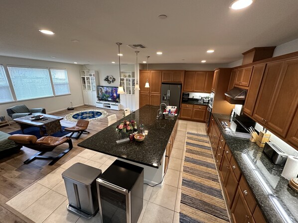 Large Kitchen with 12-foot Island