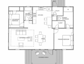 Tons of space in this large 2 bedroom, 2 bath home.  1080 square feet!