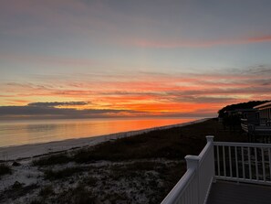 Sunset view from back deck