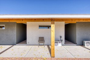 Breezeways between suites give added privacy and space