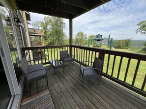 Take in the fresh air and mountain views