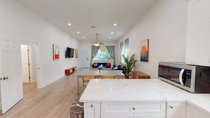 Kitchen and 4 person dining table
